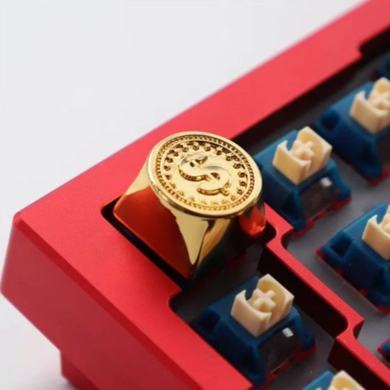 New USD Gold Coin Theme Anime  - Gaming Accessories Aesthetic recension och pris