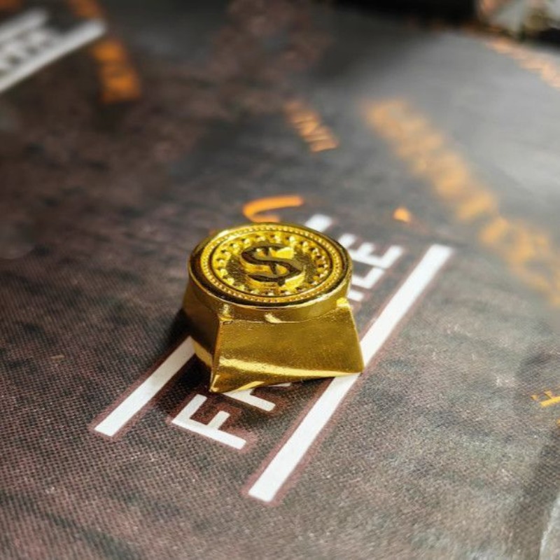 New USD Gold Coin Theme Anime  - Gaming Accessories Aesthetic recension och pris