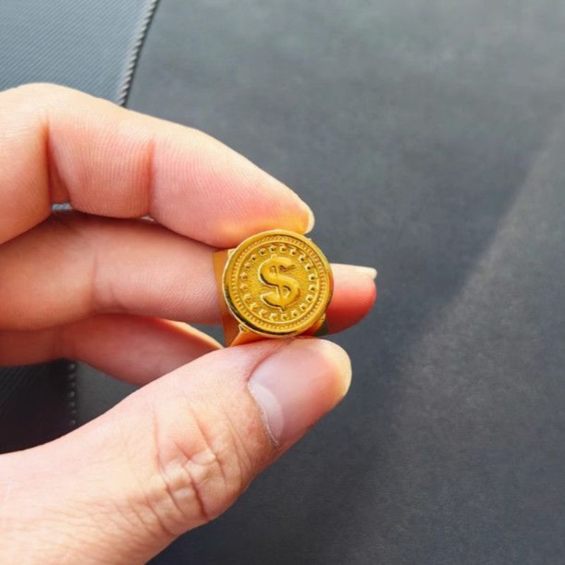 New USD Gold Coin Theme Anime  - Gaming Accessories Aesthetic recension och pris