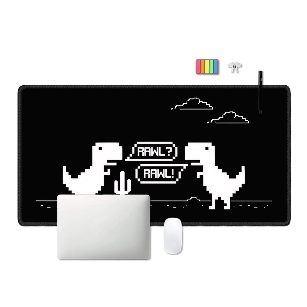 Dinosaur Pattern XXL Mouse Pad - Gaming Accessories Shop recension och pris