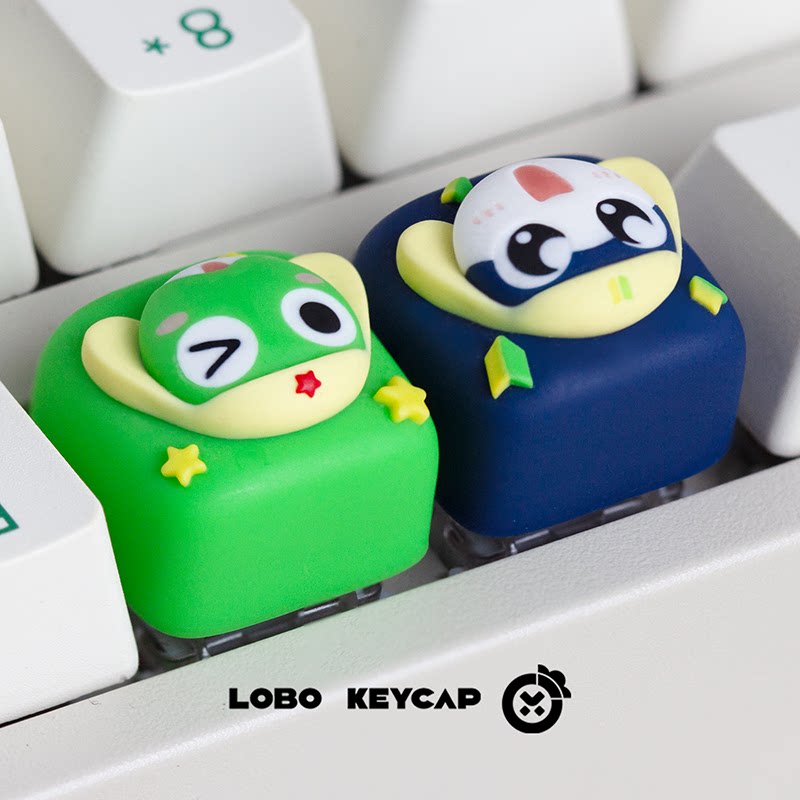 Keroro Themed Anime Keycaps Me - Gaming Accessories Aesthetic recension och pris