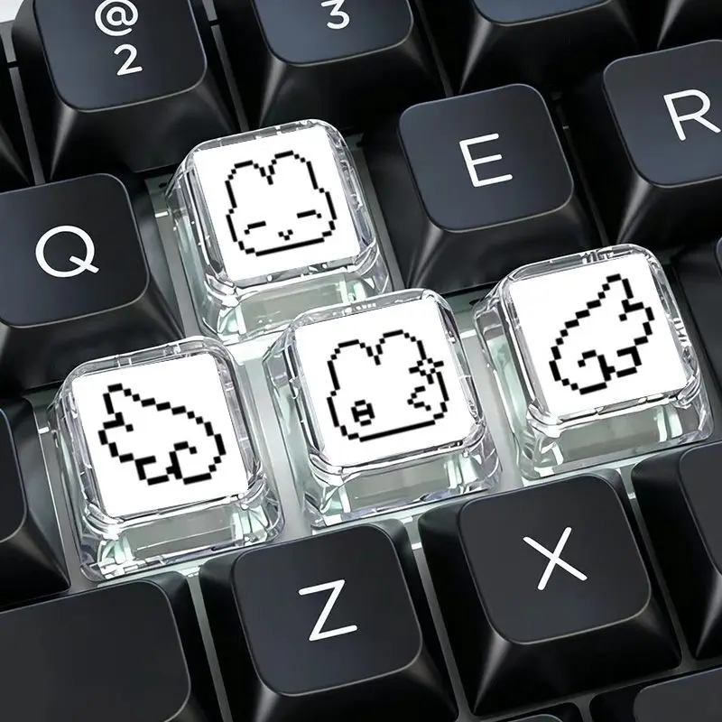 4pcs Cute Pixel Rabbit Express - Gaming Accessories Aesthetic recension och pris