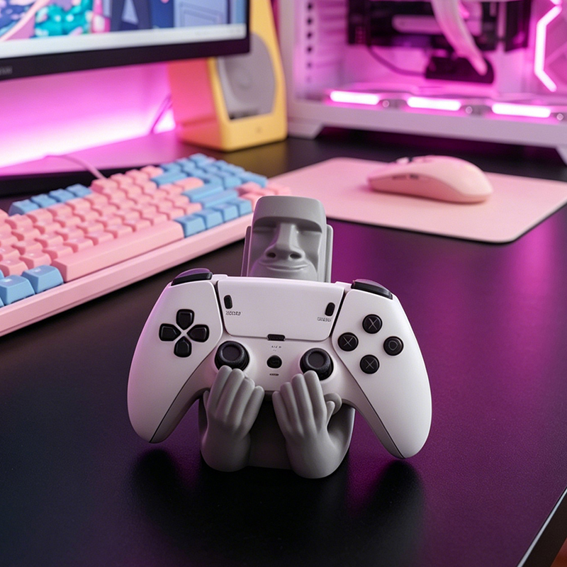 Funny Moai Stone Resin Gamepad - Gaming Accessories For Room recension och pris