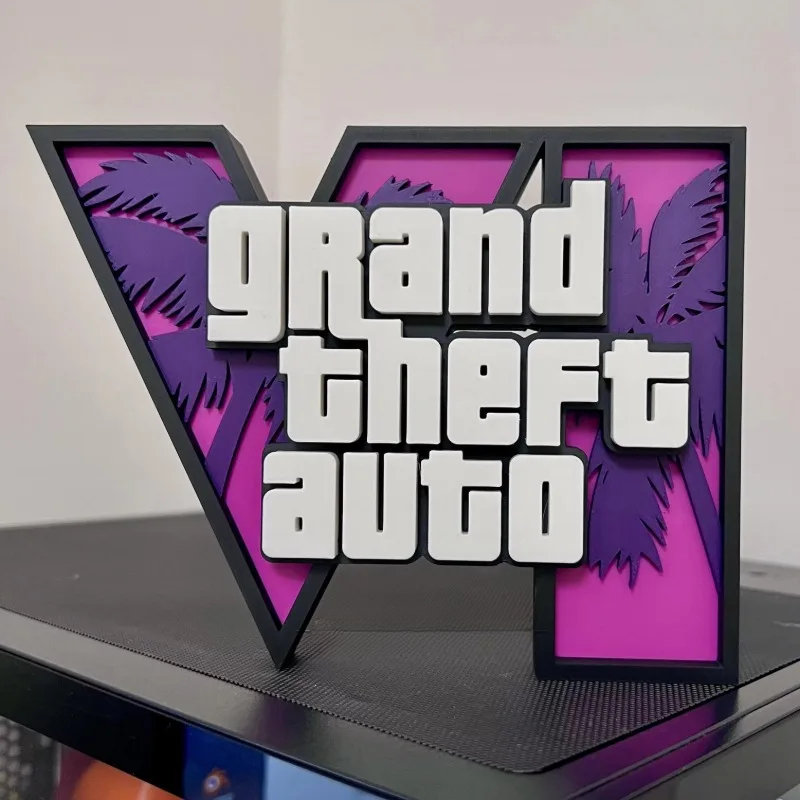 3d GTA 6 Grand Theft Auto Logo - Accessories For Your Gaming Room recension och pris